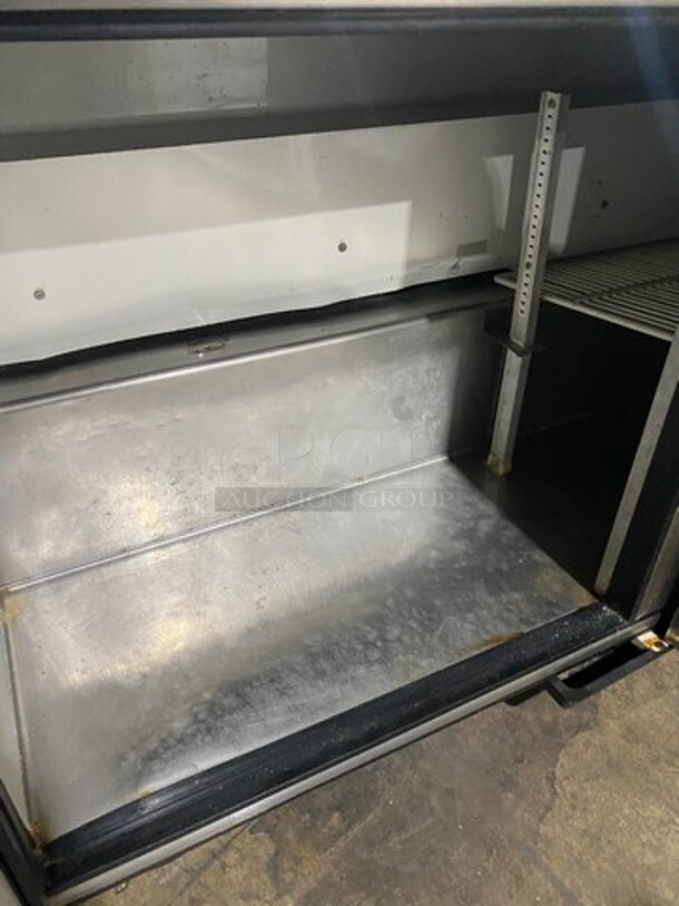 True Commercial 2 Door Lowboy/Worktop Cooler! With Backsplash! All Stainless Steel! On Casters! - Image 9 of 10