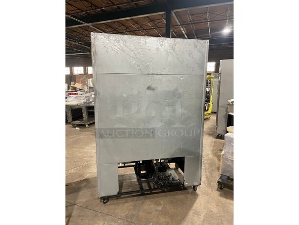 Universal Coolers Commercial 2 Door Refrigerator Merchandiser! With Sliding View Through Doors! With Poly Coated Racks! On Casters! - Image 3 of 7