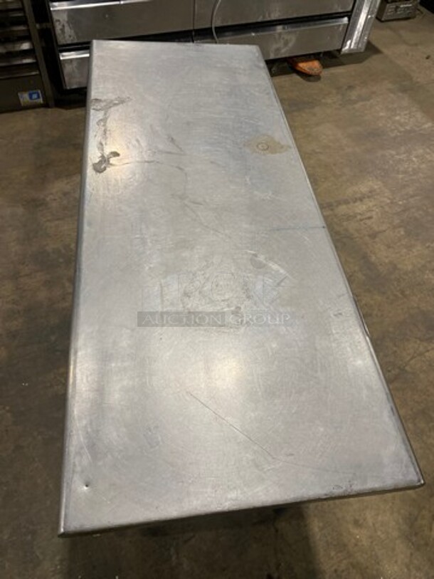 WOW! Solid Stainless Steel Work Top/ Prep Table! With Single Drawer! With Storage Space Underneath! On Legs! - Image 5 of 7