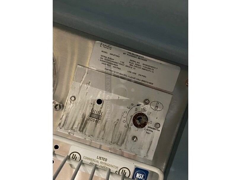 Nice! Delfield 406- STAR2 Stainless Steel Commercial Single Door Undercounter Cooler. 115 Volts, 1 Phase.
 - Image 6 of 7