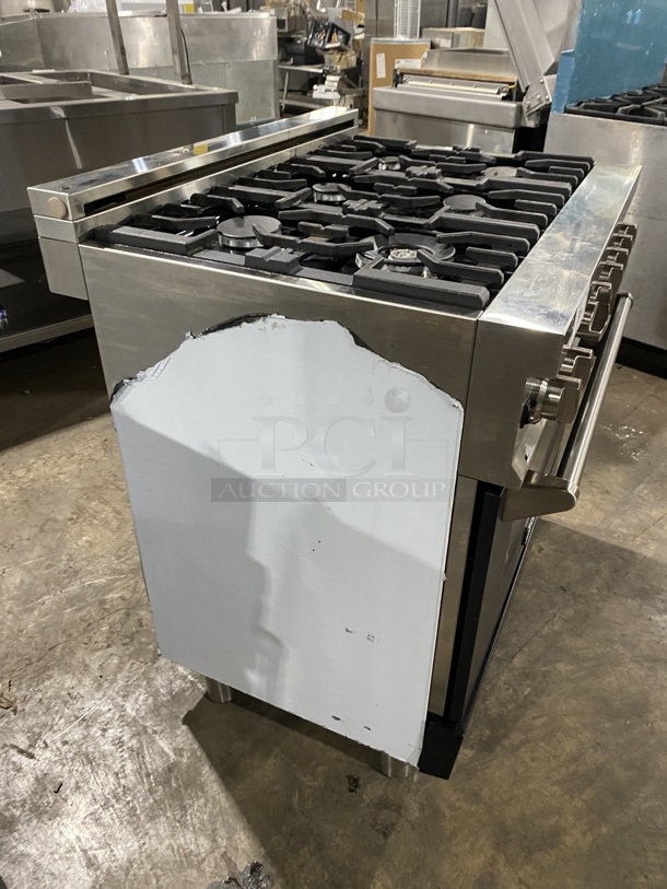 GORGEOUS! 2019 ZLINE Gas Powered 6 Burner Stove! With Oven Underneath! Stainless Steel TOP! MODEL RG36 SN:19080290030! - Image 2 of 10