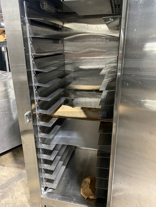 COOL! Traulsen Commercial Single Door Reach In Refrigerator! Solid Stainless Steel! On Legs! Model: RHT132WUTFHS SN: T67904D04! Not Tested!  115V 60HZ 1 Phase - Image 5 of 9