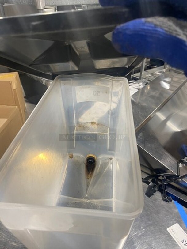 Countertop Beverage Dispenser! Clear And Black Poly! - Image 5 of 7