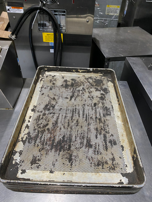 Full Size Perforated Sheet Pans! 4x Your Bid! - Image 4 of 4