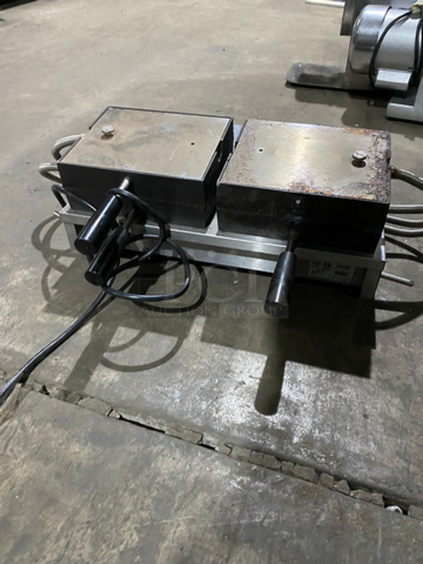 Krampouz Commercial Countertop Dual Waffle Maker! All Stainless Steel! 240V 60HZ 1 Phase - Image 3 of 9