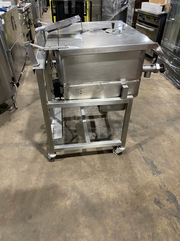 Groen Commercial Natural Gas Powered Skillet/Braising Pan! All Stainless Steel! On Casters! - Image 3 of 9