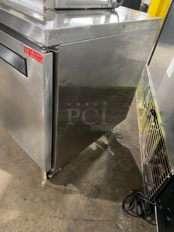L & J Commercial 3 Door Lowboy/Worktop Cooler! All Stainless Steel! On Casters! Model: JUC72F - Image 2 of 8