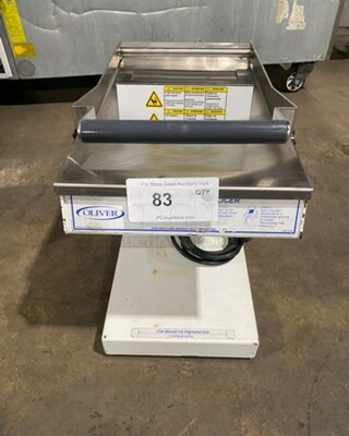 Oliver Commercial Countertop Mini Chip Slicer! Model: 738 SN: 189068 115V 60HZ 1 Phase