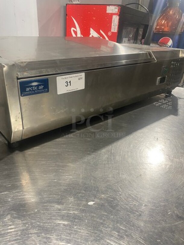 COOL! Artic Air Commercial Countertop Refrigerated Prep Station! All Stainless Steel! Model: ACP40 SN: S817104 115V