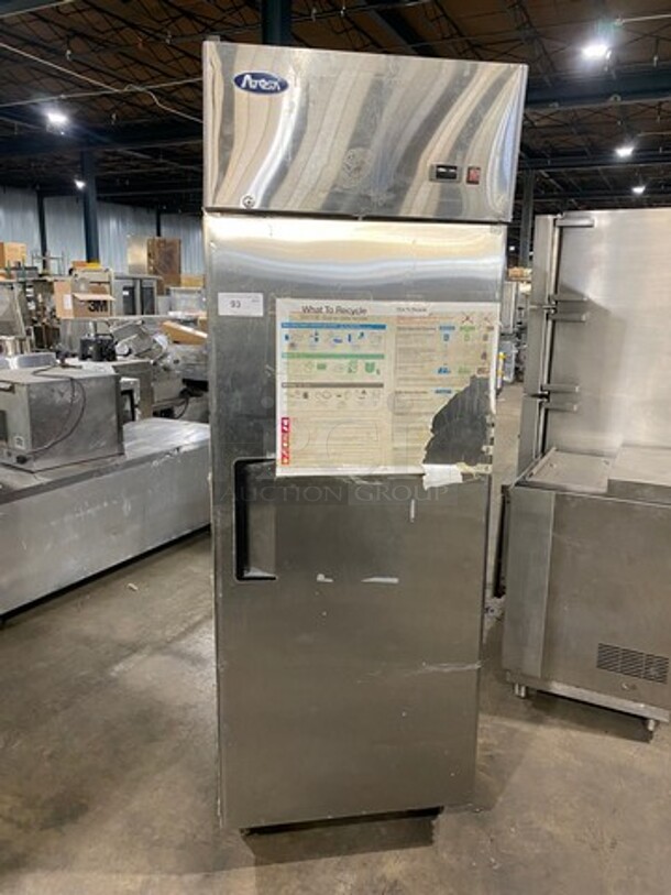 2017 Atosa Commercial Single Door Reach-In Cooler! With Poly Coated Racks! Solid Stainless Steel! On Casters! Model: MBF8001 SN: MBF8001150521C4046 115V 60HZ 1 Phase - Image 1 of 9