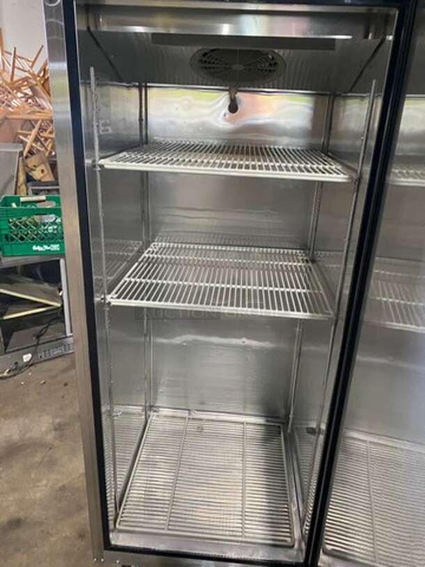 Turbo Air Commercial Single Door Reach In Refrigerator! With Poly Coated Racks! All Stainless Steel! On Casters! Model: M3R241 SN: M3R2L8Z083 115V 60HZ 1 Phase - Image 5 of 9