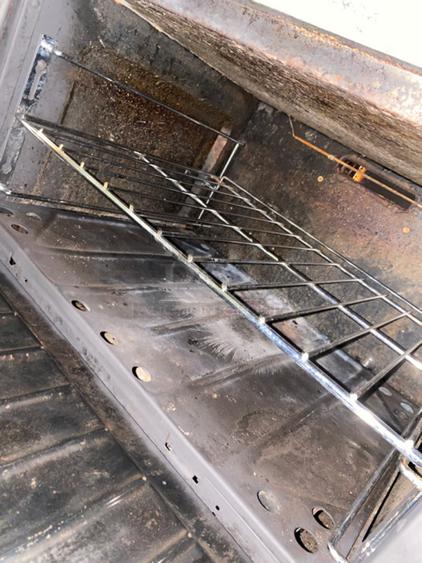 Garland Commercial Natural Gas Powered 10 Burner Stove! With 2 Full-Size Ovens Underneath! With Metal Oven Racks! With Raised Back Splash & Salamander Shelf! Stainless Steel! On Casters! - Image 8 of 10