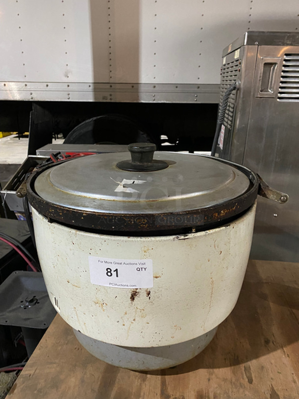 Paloma Natural Gas Powered Countertop Commercial Rice Cooker! With 2 Side Handles! With Stainless Steel Lid! Model: PR10DSS1
