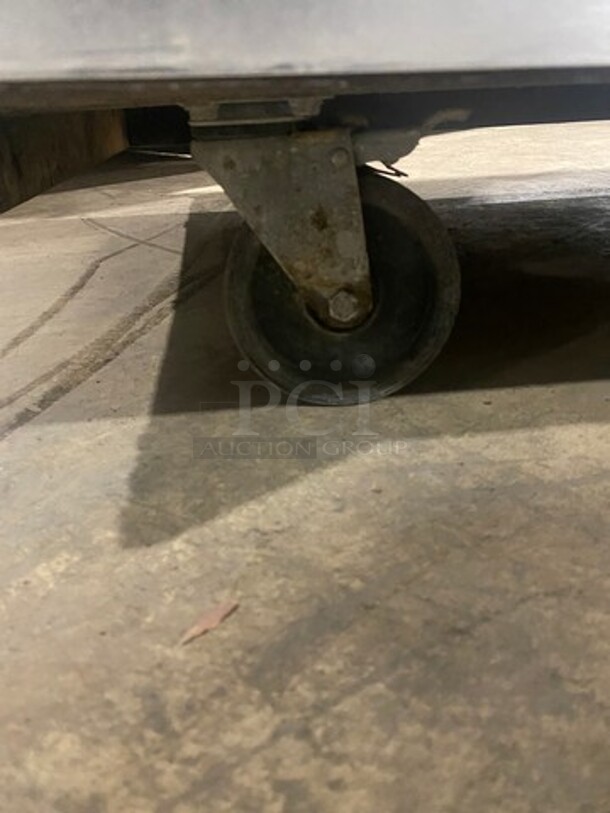 Barker Commercial Buffet Style Cold Pan! Stainless Steel With Wooden Body! On Casters! SN: C014121CW5 120V 60HZ 1 Phase - Image 8 of 8