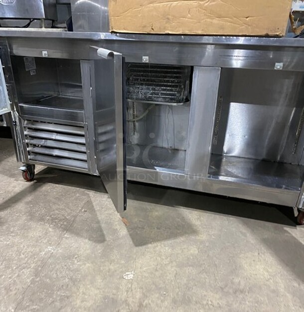 Leader 72 Inch 3 Door Refrigerated Lowboy Cooler! Model LB72S/C Serial PY11C2538! 115V 1 Phase! On Commercial Casters! - Image 5 of 8