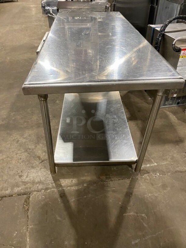 Solid Stainless Steel Work Top/ Prep Table! With Storage Space Underneath! On Legs! - Image 3 of 8