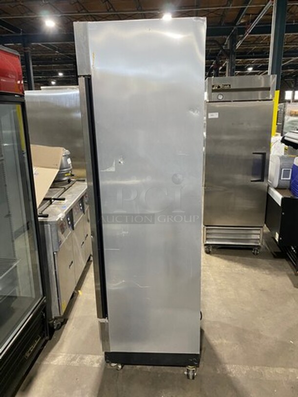 True Commercial Single Door Reach In Freezer! With Poly Coated Racks! All Stainless Steel! On Casters! Model: T19F SN:14699381 115V 60HZ 1 Phase - Image 4 of 9