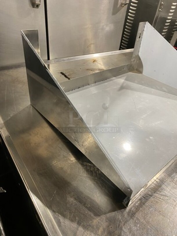 NEW! Advance Tabco Commercial Solid Stainless Steel Wall Mount Shelf! Model: MS1824 - Image 3 of 6
