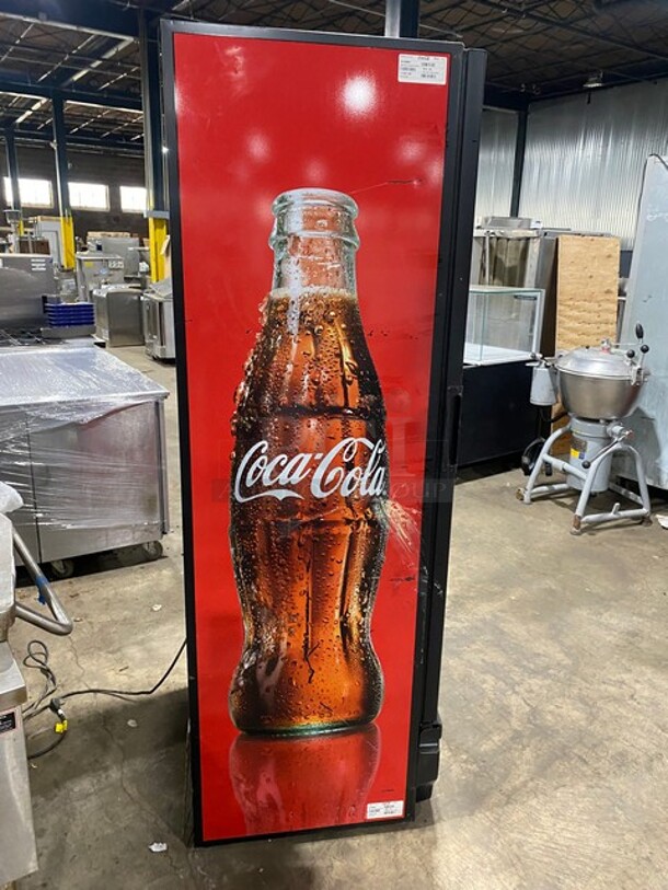 Imbera Commercial Single Door Reach In Refrigerator Merchandiser! With Poly Coated Racks! Model G319C02 Serial 111150711390! 115V 1Phase!  - Image 3 of 8