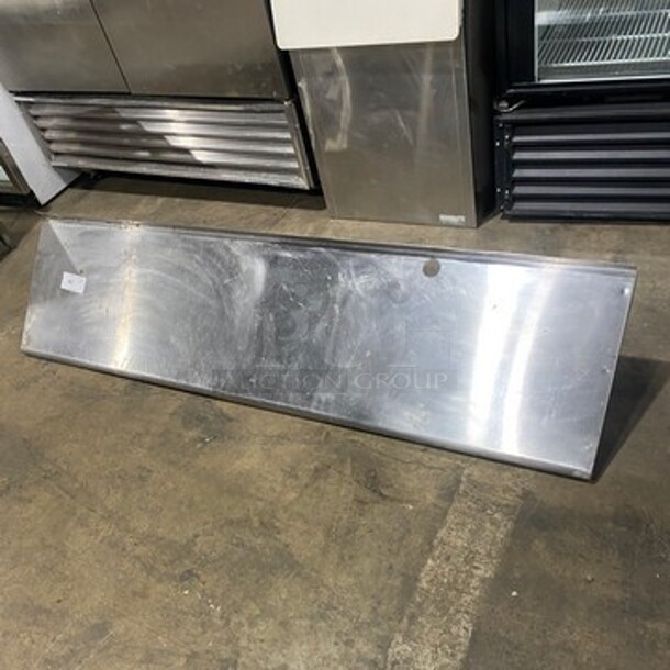 Commercial Solid Stainless Steel Wall Mount Shelf! - Image 1 of 4