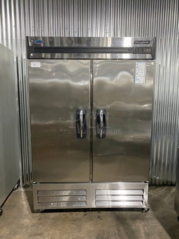 Norlake Commercial 2 Door Reach In Freezer! With Poly Coated Racks! All Stainless Steel! On Casters! AdvantEDGE Series! Model: F49S SN: 13120131 115V 1 Phase - Image 1 of 12