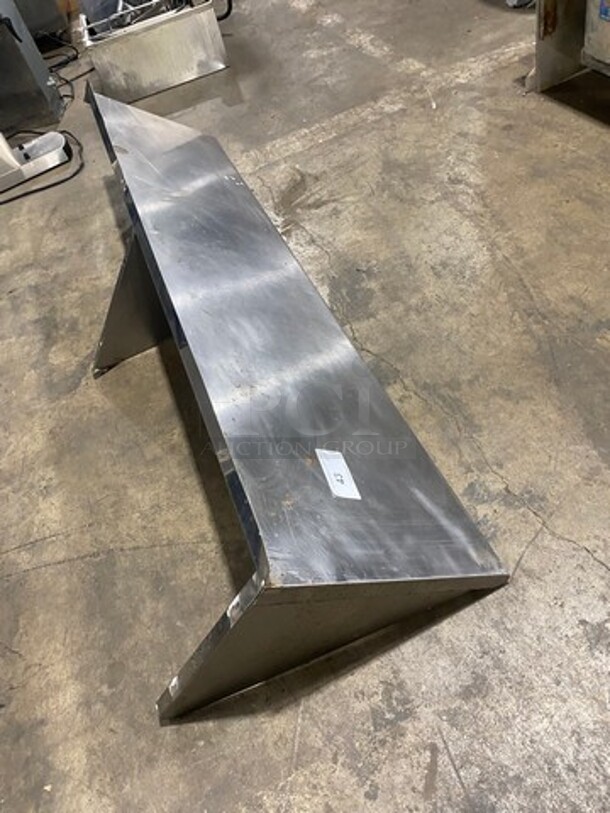 Commercial Solid Stainless Steel Wall Mount Shelf! - Image 3 of 4