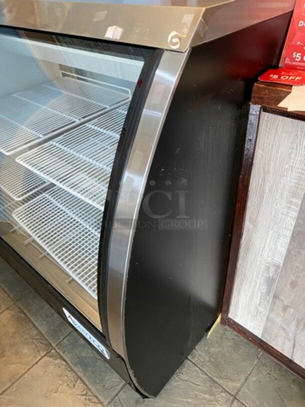 Avantco Commercial Refrigerated Deli/ Bakery Display Case Merchandiser! With Curved Front Glass! With Rear Access Doors! WORKING WHEN REMOVED! Model: 178DLC47HCD 110V - Image 2 of 7