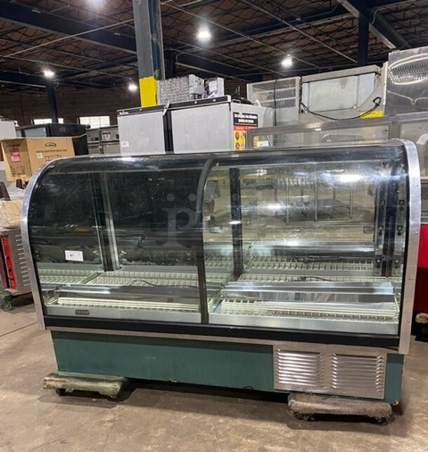 Marc Commercial Combination Dry/Refrigerated Bakery Display Case Merchandiser! With Curved Front Glass! With Sliding Rear Access Doors! Model: SPL77 120V - Image 1 of 8