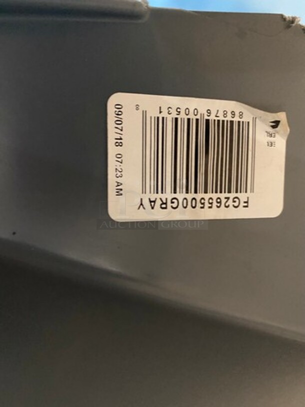 NEW! Rubbermaid Grey Poly Trash Can! - Image 4 of 6