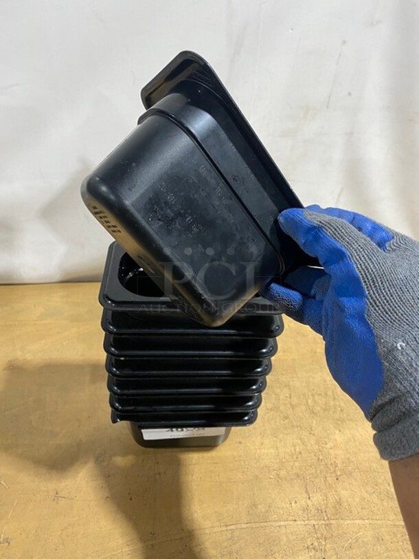 Camwear Polycarbonate Black Food Pans! Model: 94CW! 8X Your Bid!  - Image 4 of 7