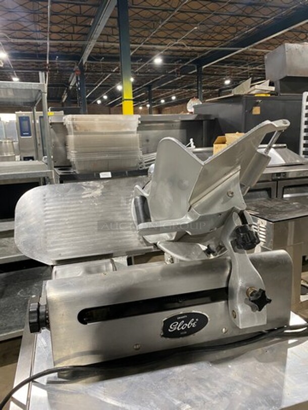 Globe Commercial Countertop Deli/ Meat Slicer! All Stainless Steel! - Image 4 of 9