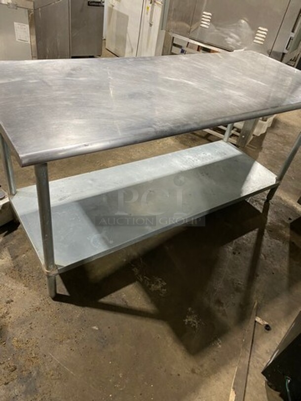 Commercial Worktop/ Prep Top Table! With Storage Area Underneath! Solid Stainless Steel! On Legs! - Image 3 of 8