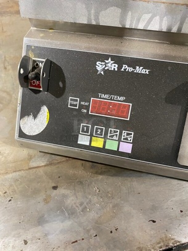 Star Commercial Countertop Panini/Sandwich Grill! With Ribbed Press! All Stainless Steel! Model: CG14E SN: GGT140614A0050 120V - Image 6 of 9