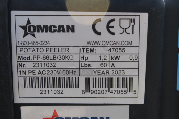 BRAND NEW OUT OF ORIGINAL PACKAGING! Fama 66 lb. Potato Peeler - 220V, 1 1/5 hp. 21-3/4x31-1/2x35-3/8.  - Image 5 of 7