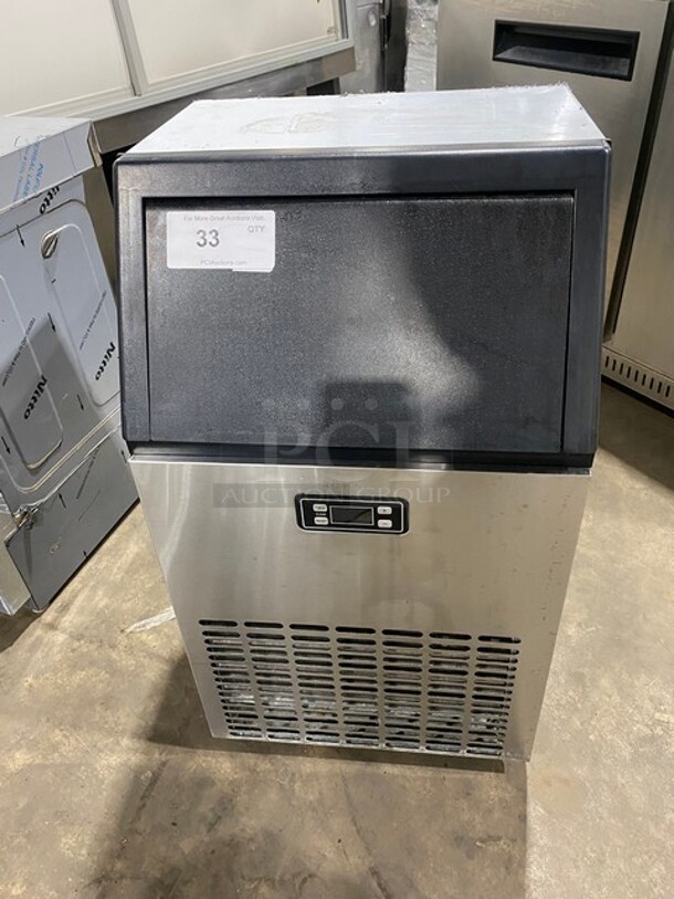 Crownful Commercial Undercounter Ice Maker Machine! All Stainless Steel! Model: CFCIM01 SN: 2205000265 115V 60HZ 1 Phase