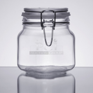 Box of 6 BRAND NEW SCRATCH AND DENT! Libbey 17209925 25.25 oz. Garden Jar with Clamp Lid