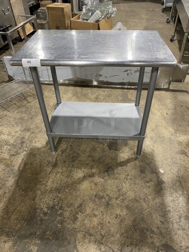 Stainless Steel Work Table! With Under Shelf!  - Image 1 of 6