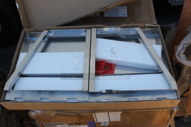 BRAND NEW SCRATCH & DENT! ServIt 423ST2ASG Angled Sneeze Guard for 2-Pan Steam Tables - Image 3 of 3