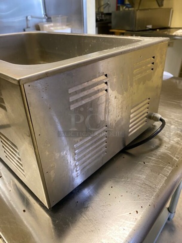 Avantco Commercial Countertop Single Well Food Warmer! All Stainless Steel! WORKING WHEN REMOVED! Model: 177W50 120V - Image 4 of 8