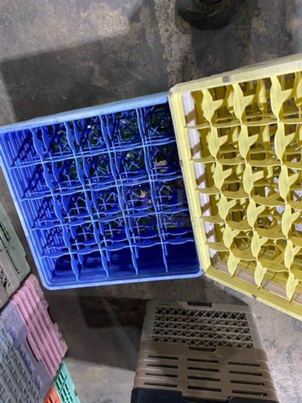 MISCELLANEOUS! Assorted Color Poly Cup Crates! With Assorted Style Stemmed Wine Glasses! 8x Your Bid! - Image 5 of 5