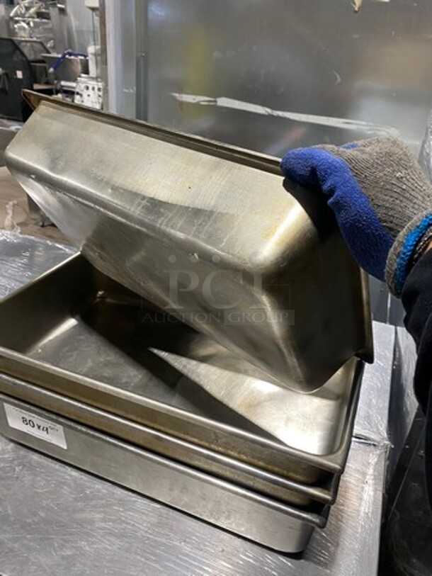 Commercial Steam Table/ Prep Table Food Pans! All Stainless Steel! 4x Your Bid! - Image 3 of 8