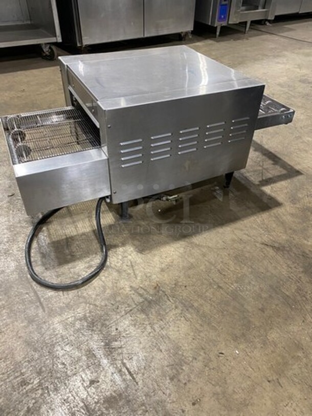 WOW! Mighty Chef Commercial Countertop Conveyor Oven! All Stainless Steel! On Small Legs! - Image 3 of 8