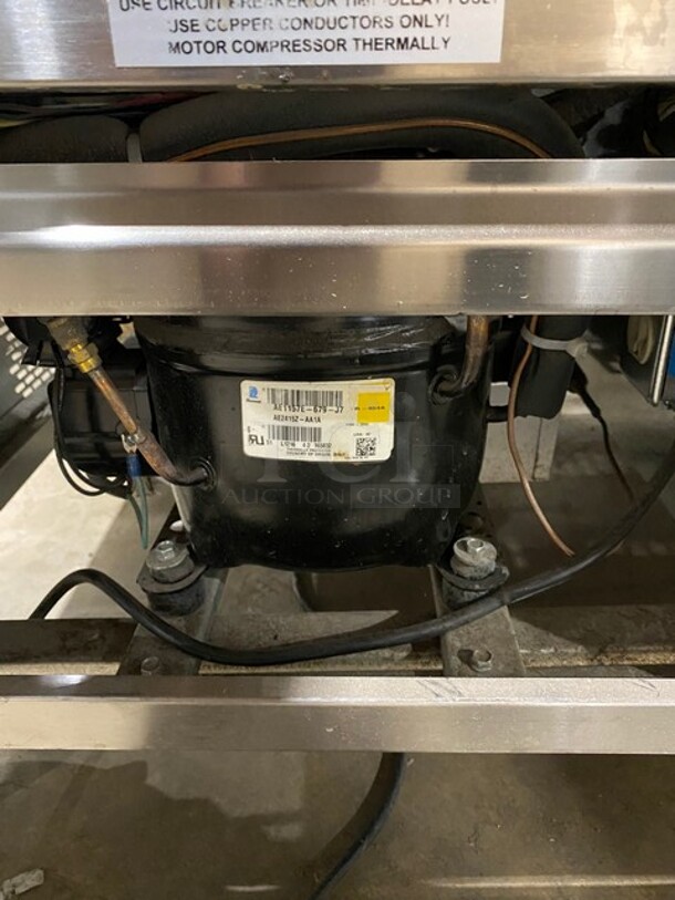 2017 Cool Tech Commercial 2 Door Lowboy/Worktop Freezer! All Stainless Steel! On Casters! MODEL CUST-48LB-F SN: 64417 120V - Image 8 of 11