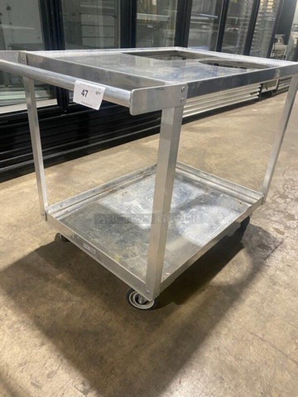 Win Holt Commercial Food Service Cart! With Storage Space Underneath! All Stainless Steel! On Casters! - Image 2 of 8