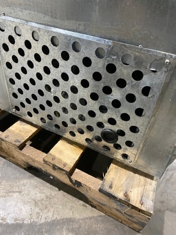 Leader Commercial Refrigerated Sandwich/Salad Prep Table! With Commercial Cutting Board! With 2 Door Storage Space Underneath! With Poly Coated Rack! All Stainless Steel! Model: LM48S/C SN: PW06M1003 115V 60HZ 1 Phase - Image 8 of 8