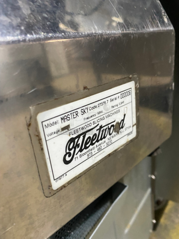 Fleetwood Commercial Countertop Vegetable Slicer! All Stainless Steel! Model: MASTERSKY SN: 000006 - Image 5 of 8