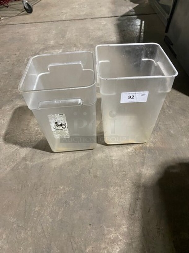ALL ONE MONEY! Clear Poly Food Containers!