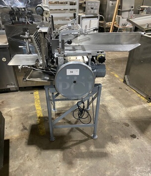 NICE! Berkel Commercial Automatic Meat/ Deli/ Cheese Stacker Slicer! All Stainless Steel! On Legs! Model: 170D SN: 180D424 - Image 1 of 12