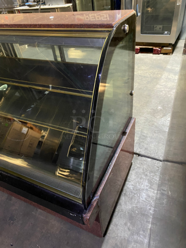 FAB! Kinco Refrigerated Bakery Display Show Case! With Front Curved Glass! With Marble Top & Bottom! With 2 Sliding Rear Access Doors! 110V 60HZ 1 Phase - Image 2 of 9