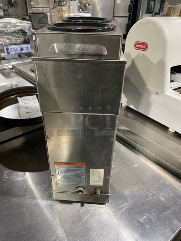 Bunn-O-Matic Commercial Countertop Coffee Brewing Machine! With Hot Water Line! With 3 Coffee Pot Warmers! All Stainless Steel! Model: STF35 SN: 17760 240V 60HZ 1 Phase - Image 3 of 8